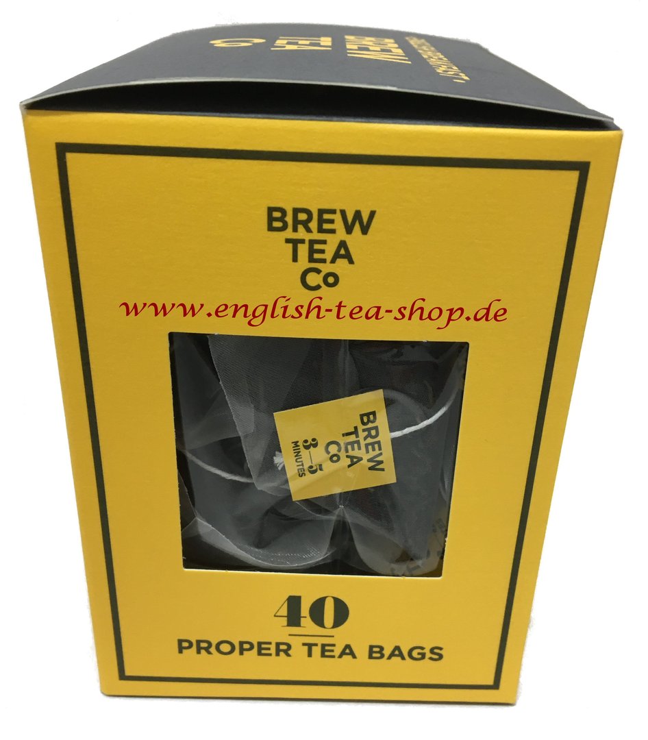 Brew Tea Co English Breakfast 40 Whole Leaf Tea Bags