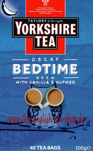 Taylors of Harrogate Yorkshire Tea Decaf Bedtime Brew 40 Teebeutel (100g)