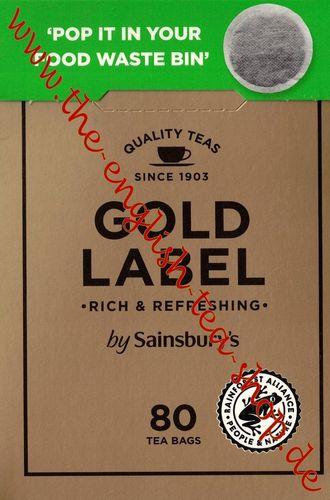 Sainsbury's Gold Label 80 Tea Bags (250g)