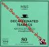 M&S Decaffeinated Teabags 80 Teebeutel (250g)